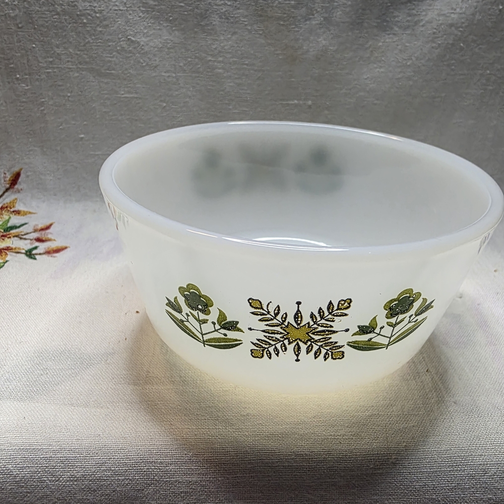 Vintage Anchor Hocking Fire-King Meadow Green Custard Cup. 